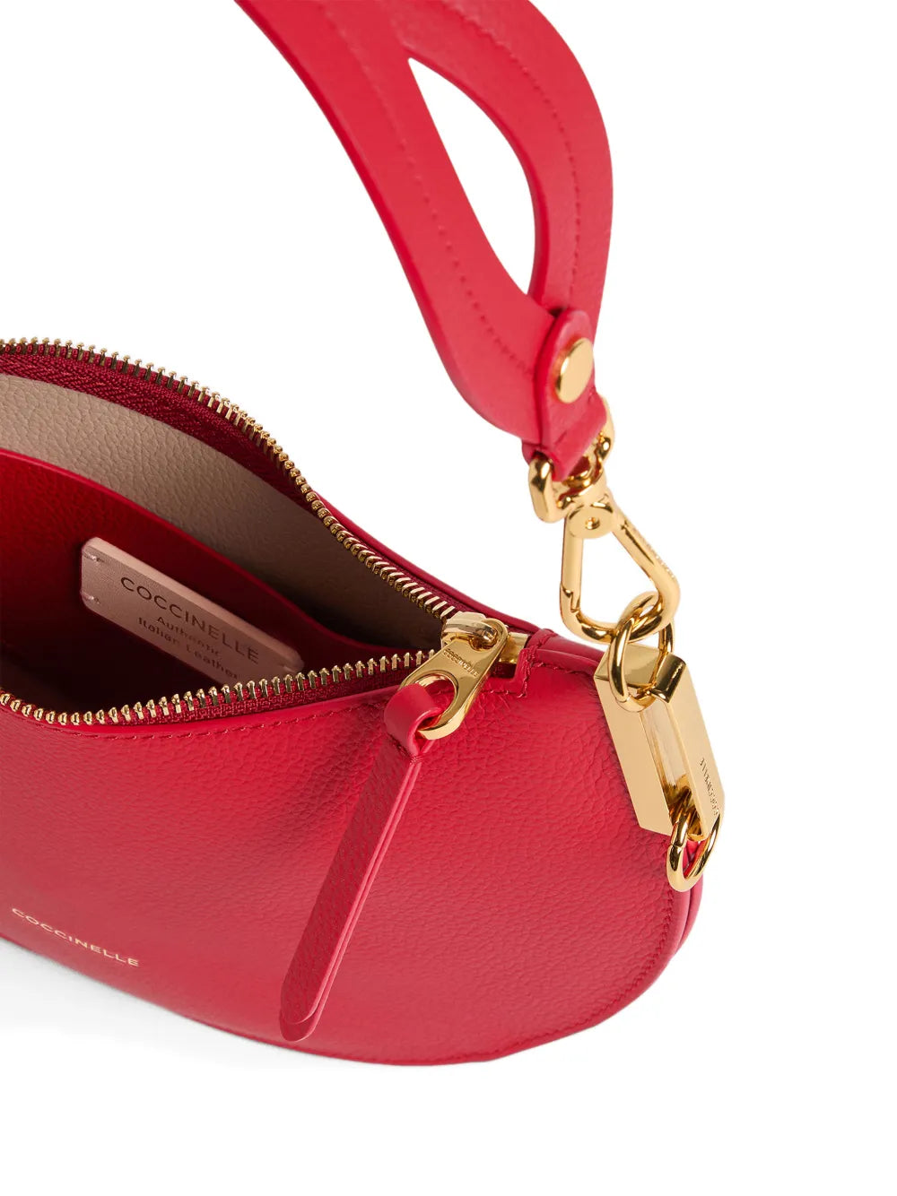 Coccinelle Zip Logo Detail Shoulder Bag