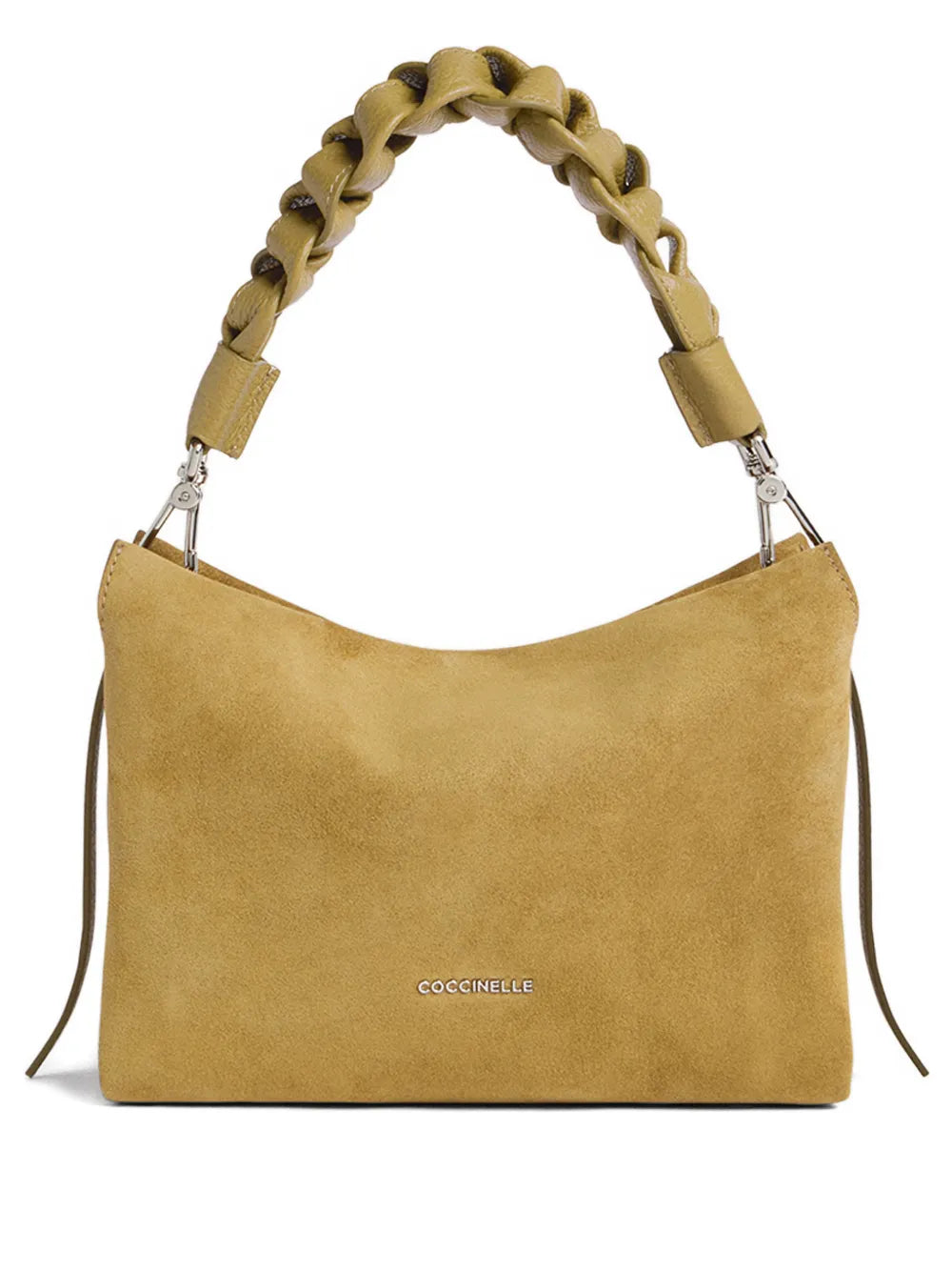Coccinelle Boheme Suede Braided Detail Shoulder Bag