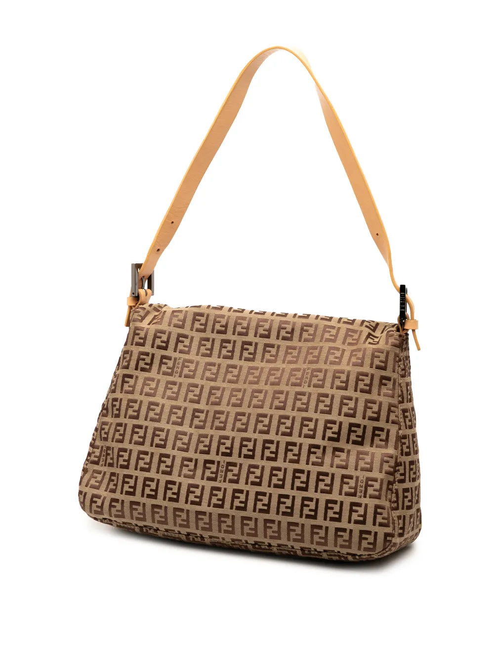 Fendi Pre Owned 2000 2010 Zucchino Canvas Mamma Forever Shoulder Bag