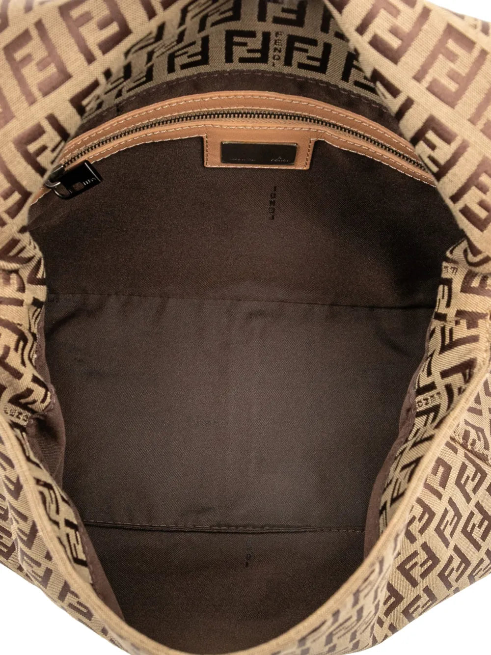 Fendi Pre Owned 2000 2010 Zucchino Canvas Mamma Forever Shoulder Bag