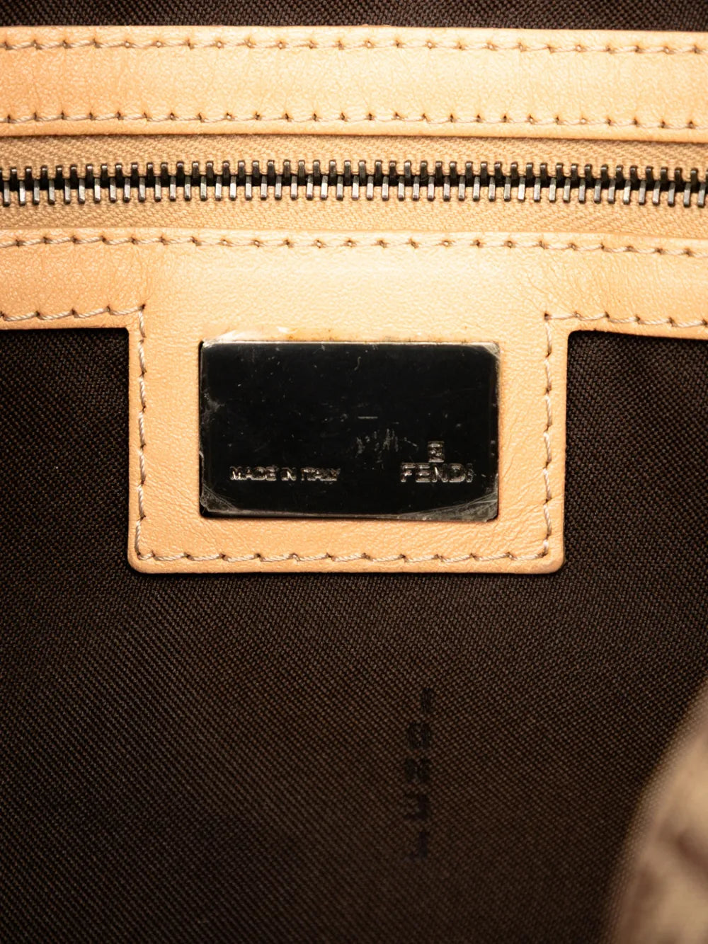 Fendi Pre Owned 2000 2010 Zucchino Canvas Mamma Forever Shoulder Bag