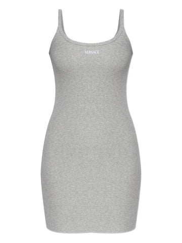 Versace Logo Ribbed Dress