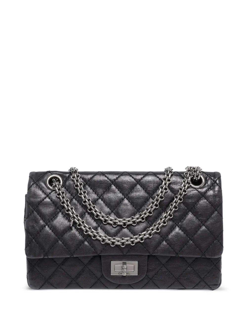 Chanel Pre Owned 2008 2009 Reissue 255 Classic 225 Leather Shoulder Bag