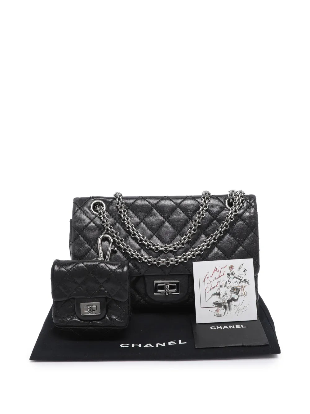 Chanel Pre Owned 2008 2009 Reissue 255 Classic 225 Leather Shoulder Bag