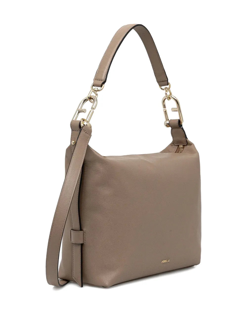 Furla M Tonie Hobo Leather Crossbody Bag