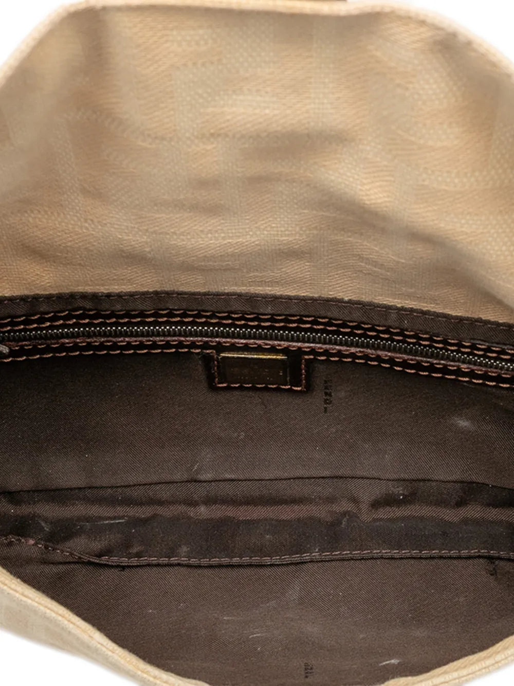 Fendi Pre Owned 2000 2010 Zucca Canvas Baguette Shoulder Bag