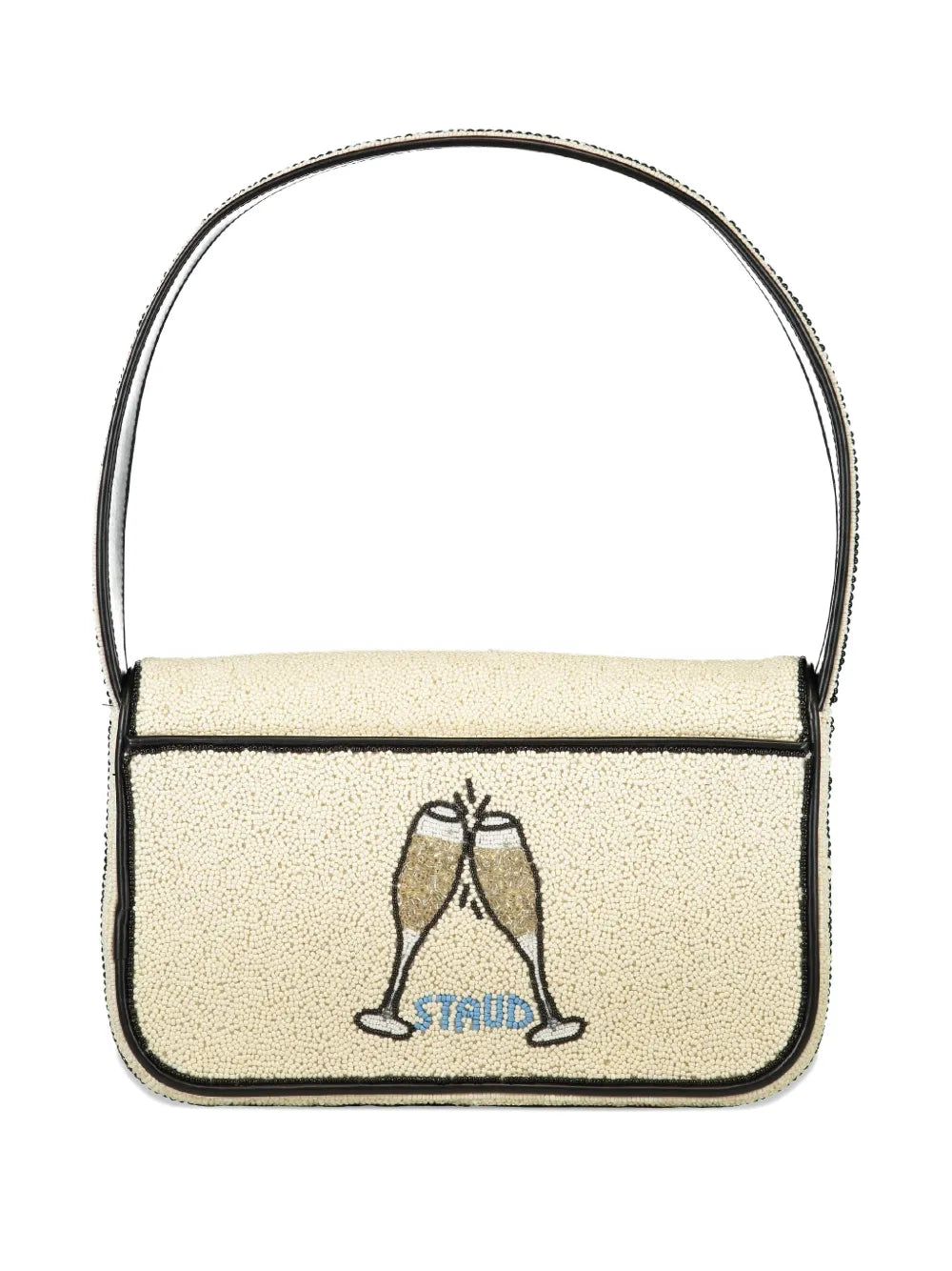 Staud Tommy Beaded Graphic Shoulder Bag