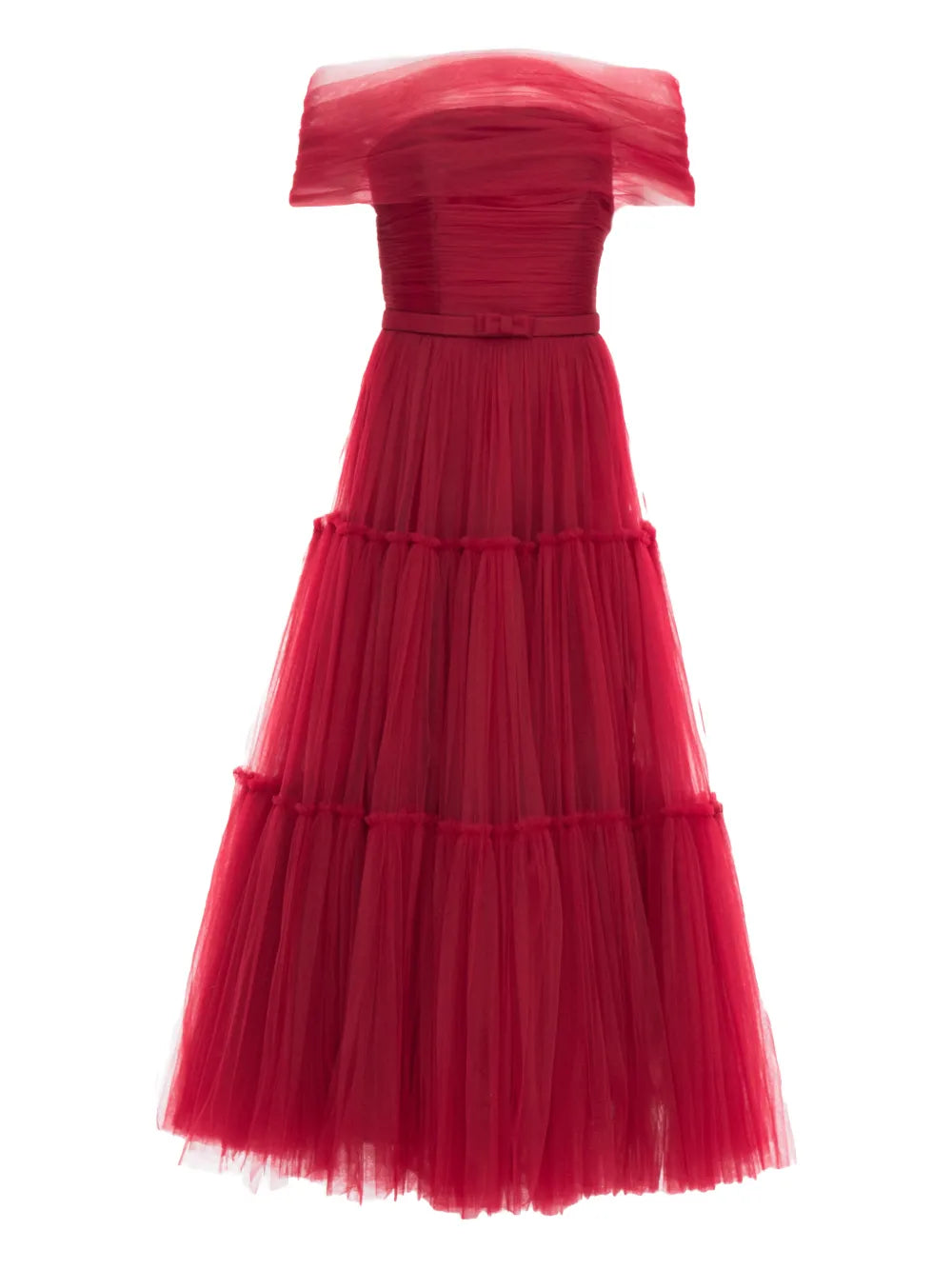 Ana Radu Off Shoulder Tulle Dress