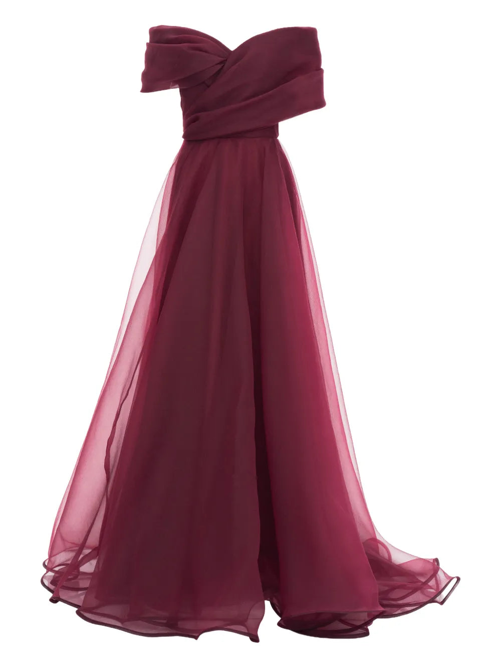 Ana Radu Off Shoulder Draped Gown