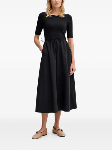 Dkny Drawstring Panelled Midi Dress