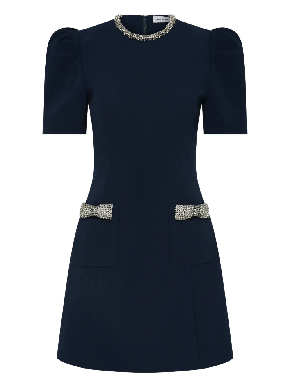 Rebecca Vallance Nemy Embellished Puff Sleeve Mini Dress