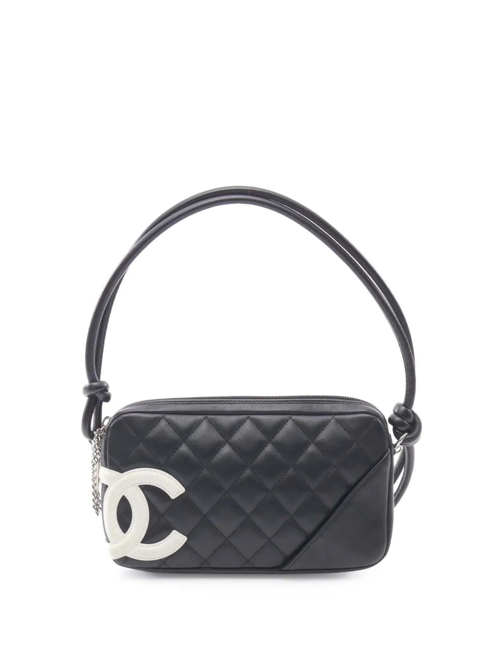 Chanel Pre Owned 2003 2004 Small Lambskin Cambon Ligne Shoulder Bag