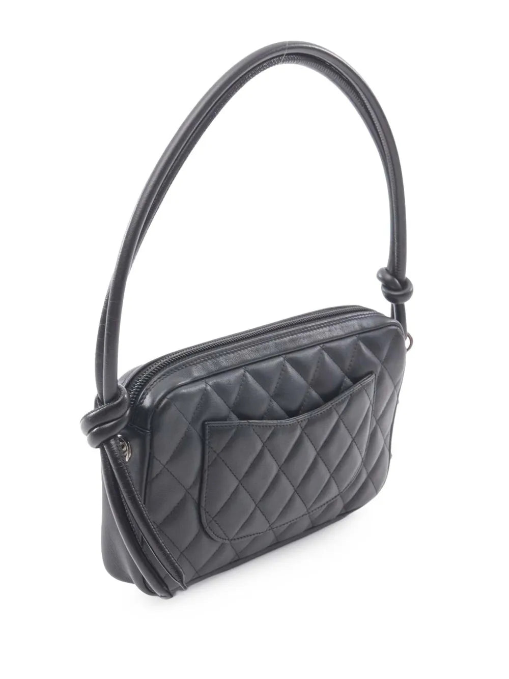 Chanel Pre Owned 2003 2004 Small Lambskin Cambon Ligne Shoulder Bag