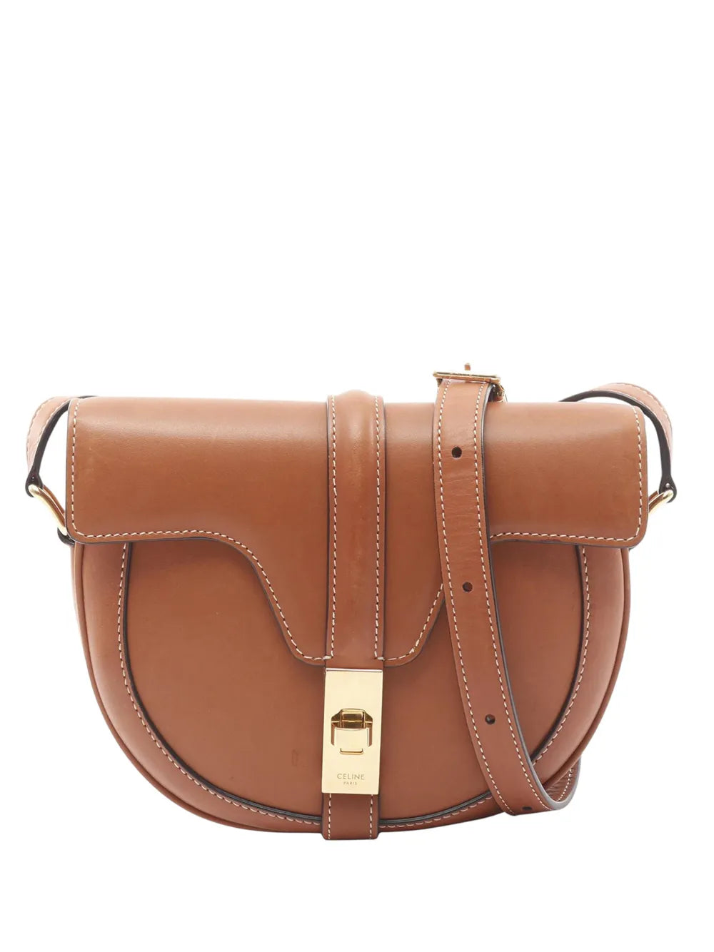 Celine Pre Owned 2021 2025 Small Calfskin Besace 16 Shoulder Bag