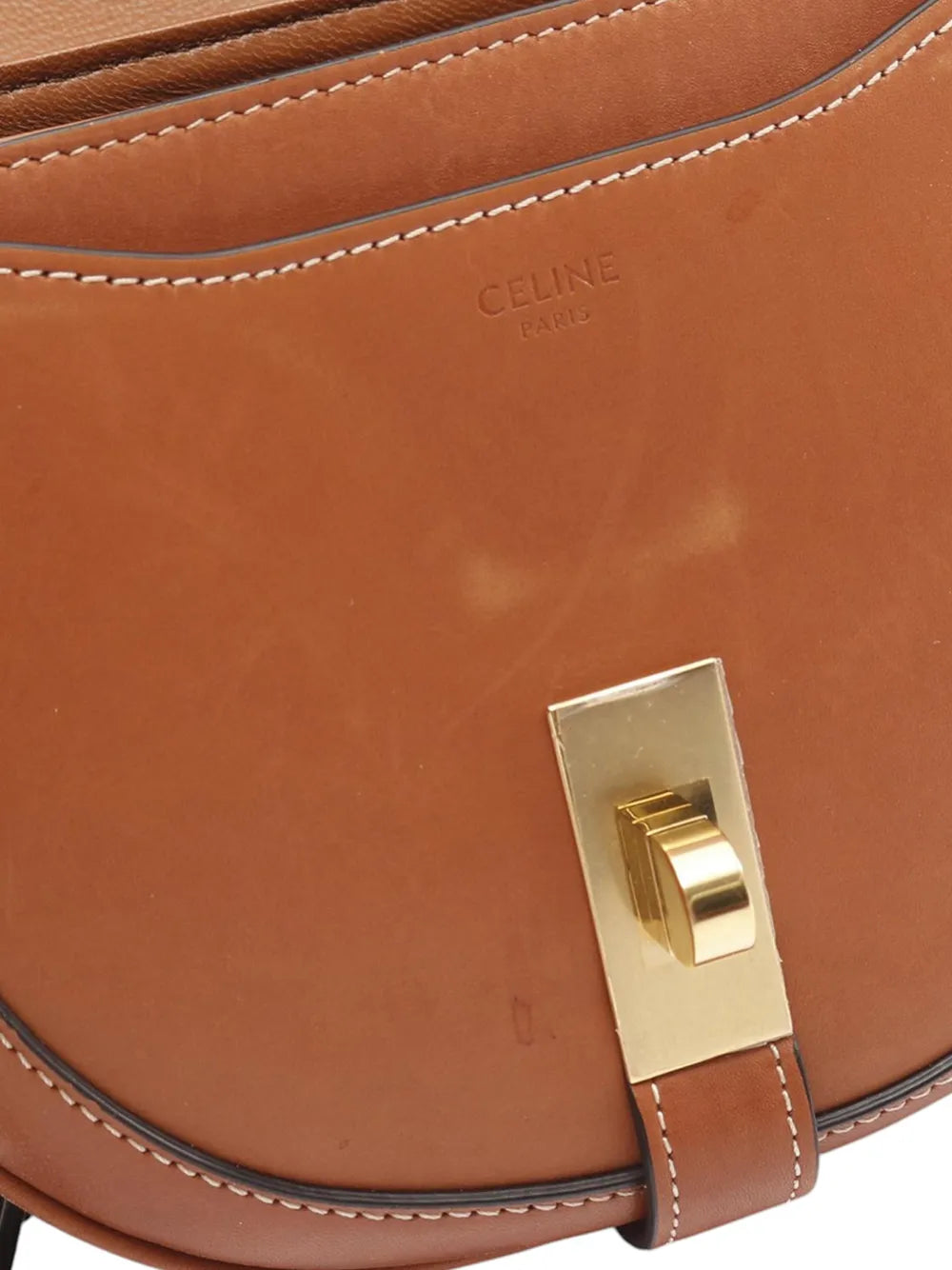 Celine Pre Owned 2021 2025 Small Calfskin Besace 16 Shoulder Bag