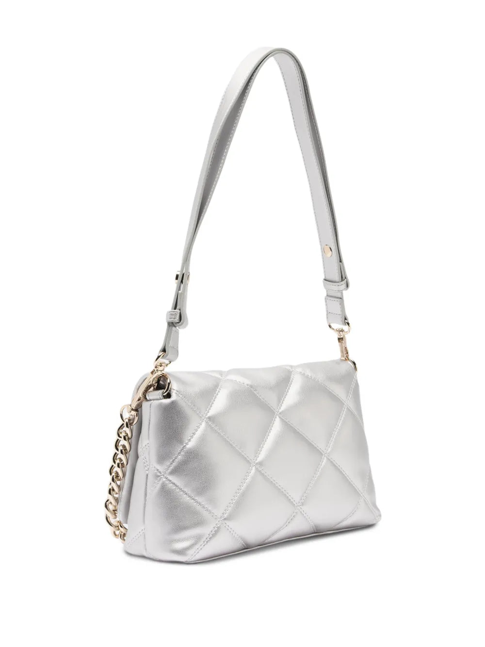 Liu Jo Lapuffy Medium Quilted Logo Shoulder Bag