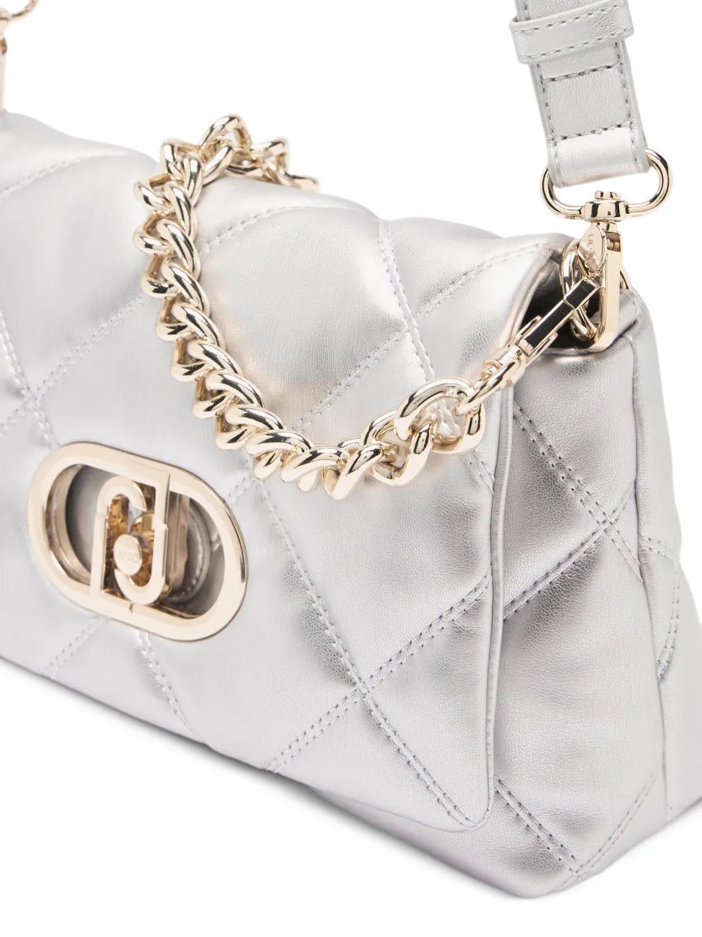 Liu Jo Lapuffy Medium Quilted Logo Shoulder Bag