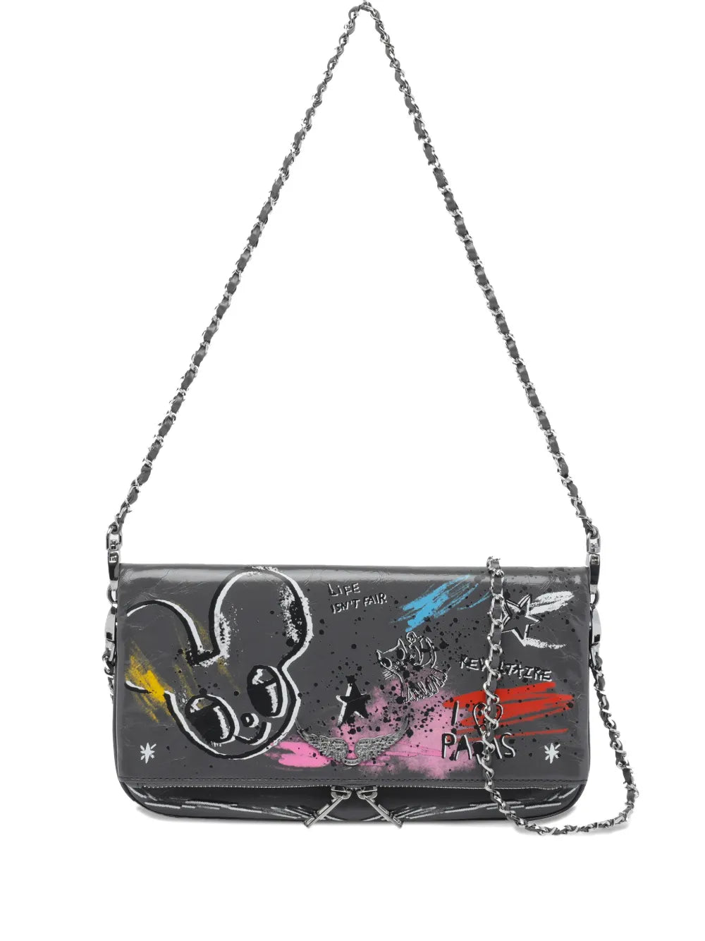 Zadigvoltaire X Humberto Cruz Rock Humberto Graffiti Shoulder Bag