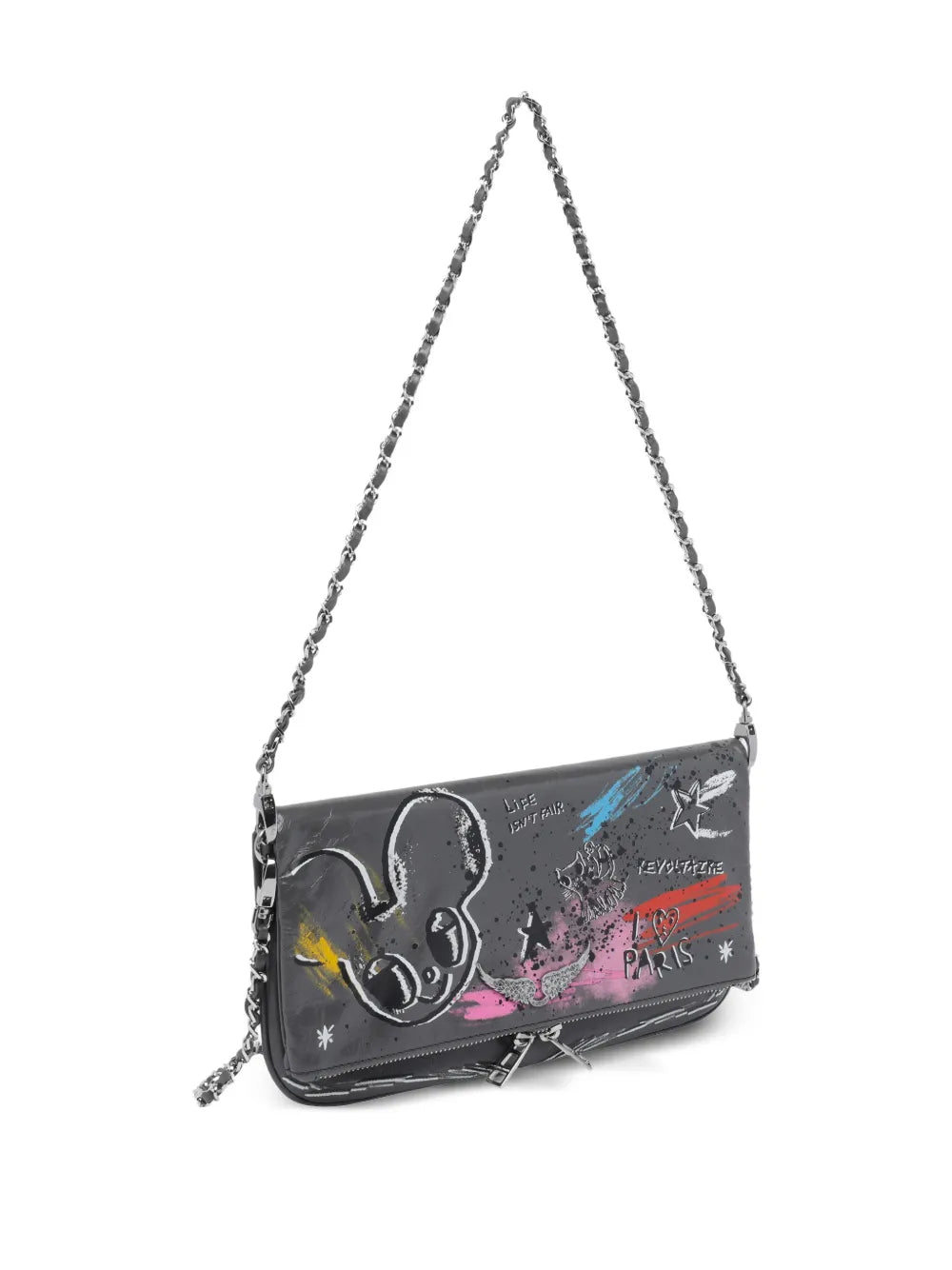 Zadigvoltaire X Humberto Cruz Rock Humberto Graffiti Shoulder Bag