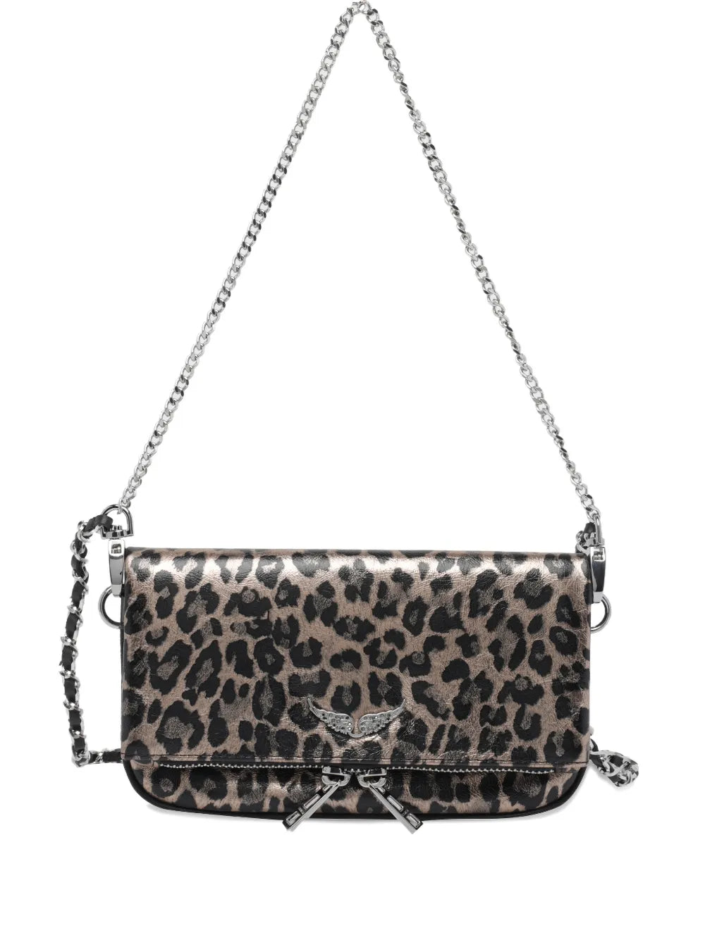 Zadigvoltaire Nano Rock Leopard Effect Shoulder Bag