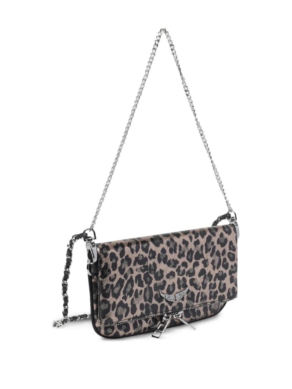 Zadigvoltaire Nano Rock Leopard Effect Shoulder Bag