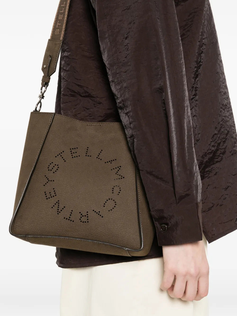 Stella Mccartney Logo Cutout Cross Body Bag