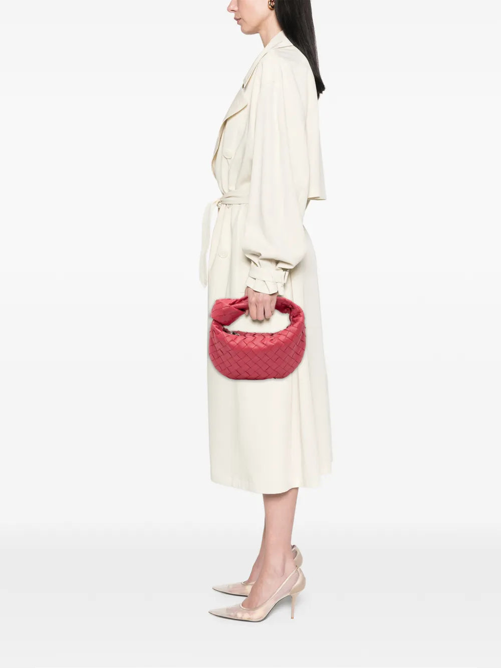 Bottega Veneta Pre Owned 2012 2025 Mini Nappa Intrecciato Jodie Hobo Bag