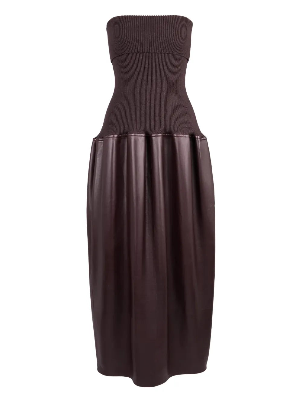 Tods Knitted Leather Midi Dress