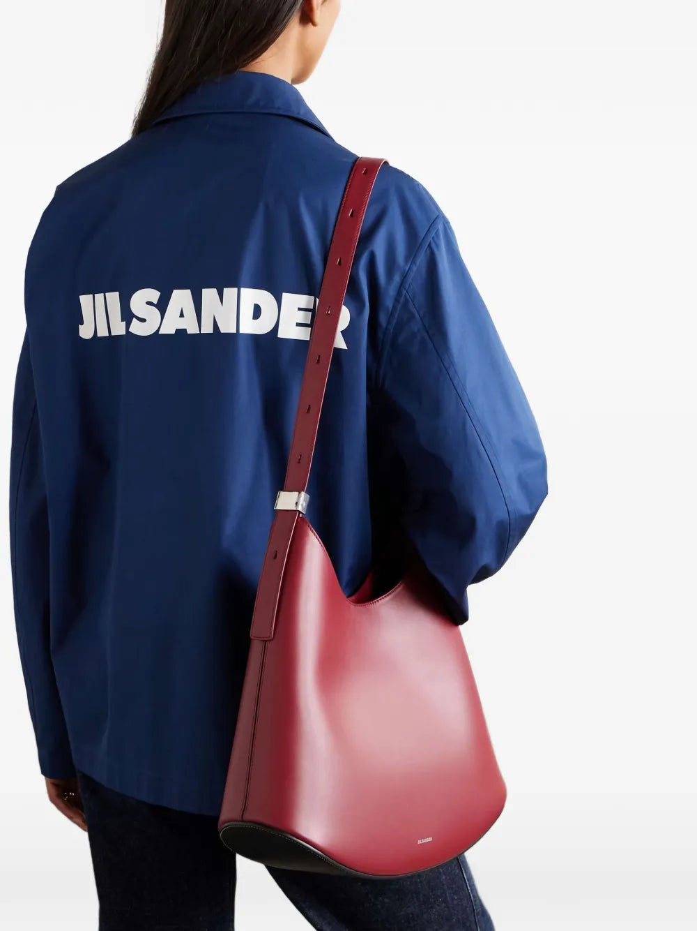 Jil Sander Eldorado Leather Shoulder Bag