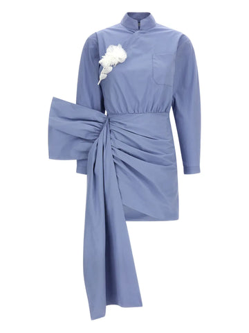 Self Portrait Tie Side Bow Mini Dress