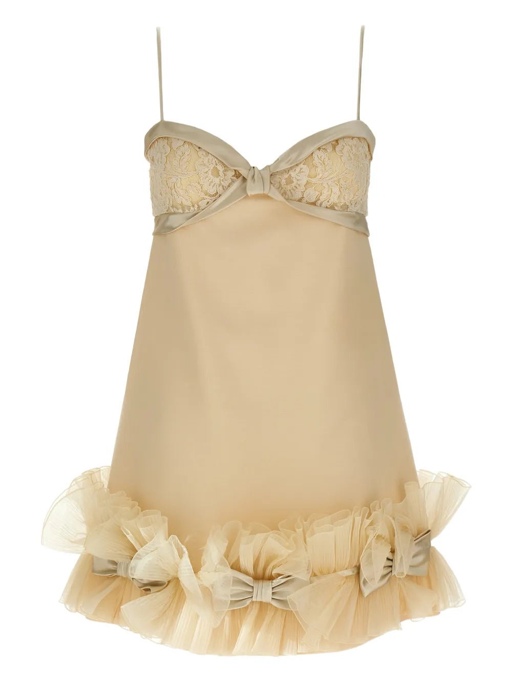 Valentino Garavani Bow Detail Sleeveless Mini Dress