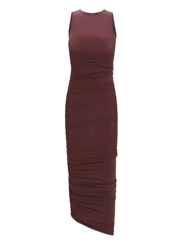 Wolford Drape Sheer Midi Dress