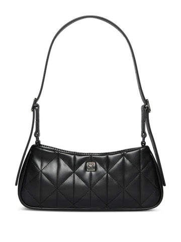 Calvin Klein Quilted Logo Plaque Shoulder Bag
