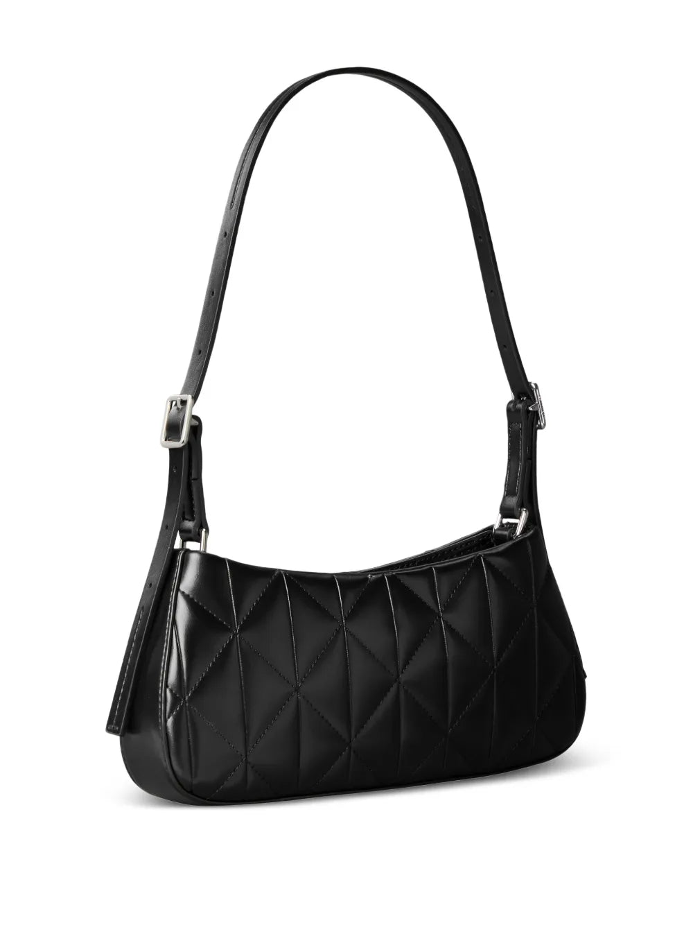 Calvin Klein Quilted Logo Plaque Shoulder Bag