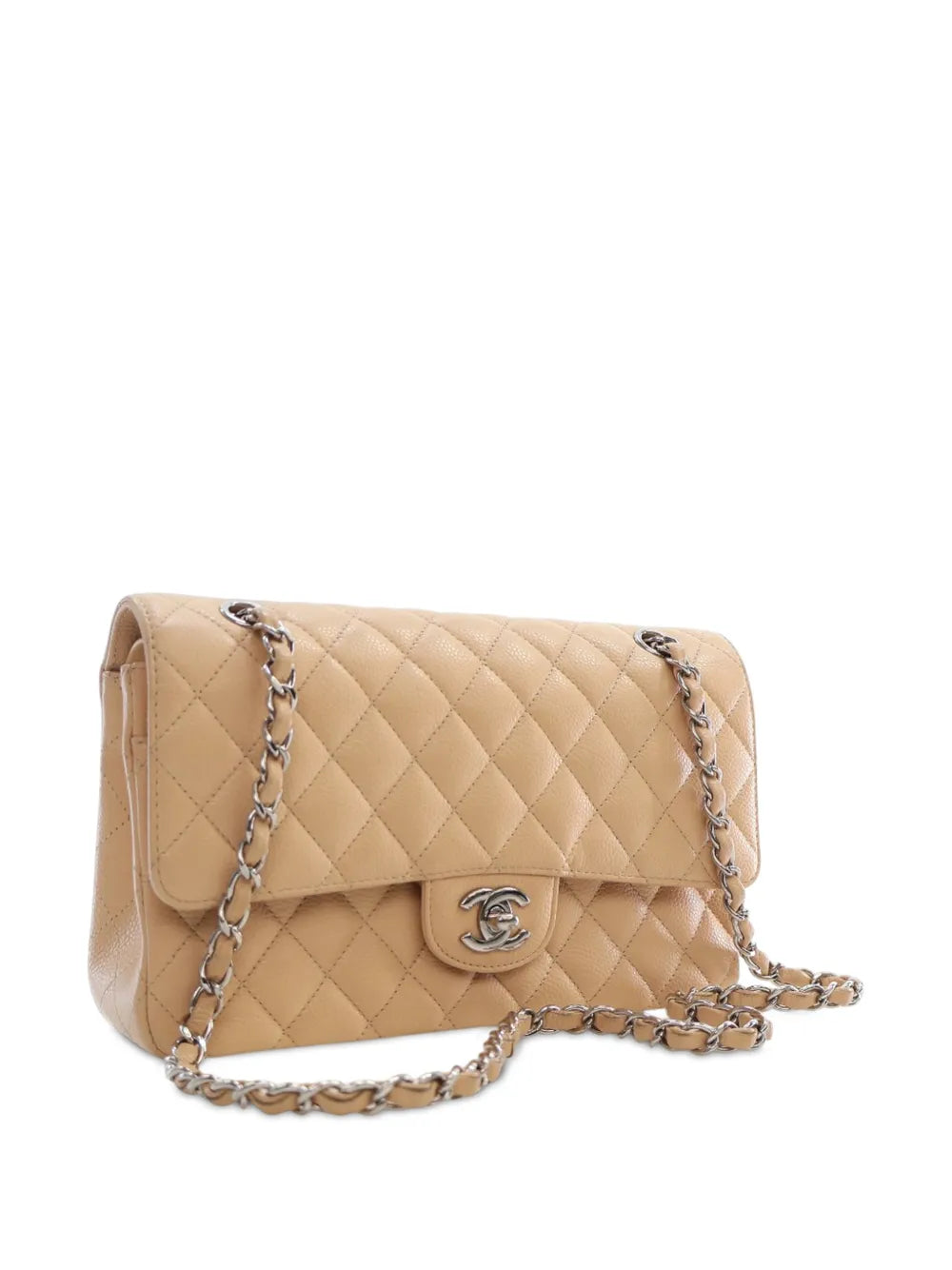 Chanel Pre Owned 2010 2011 Medium Classic Caviar Double Flap Shoulder Bag
