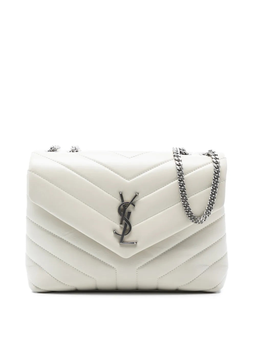 Saint Laurent Pre Owned 2020 Small Calfskin Monogram Loulou Shoulder Bag