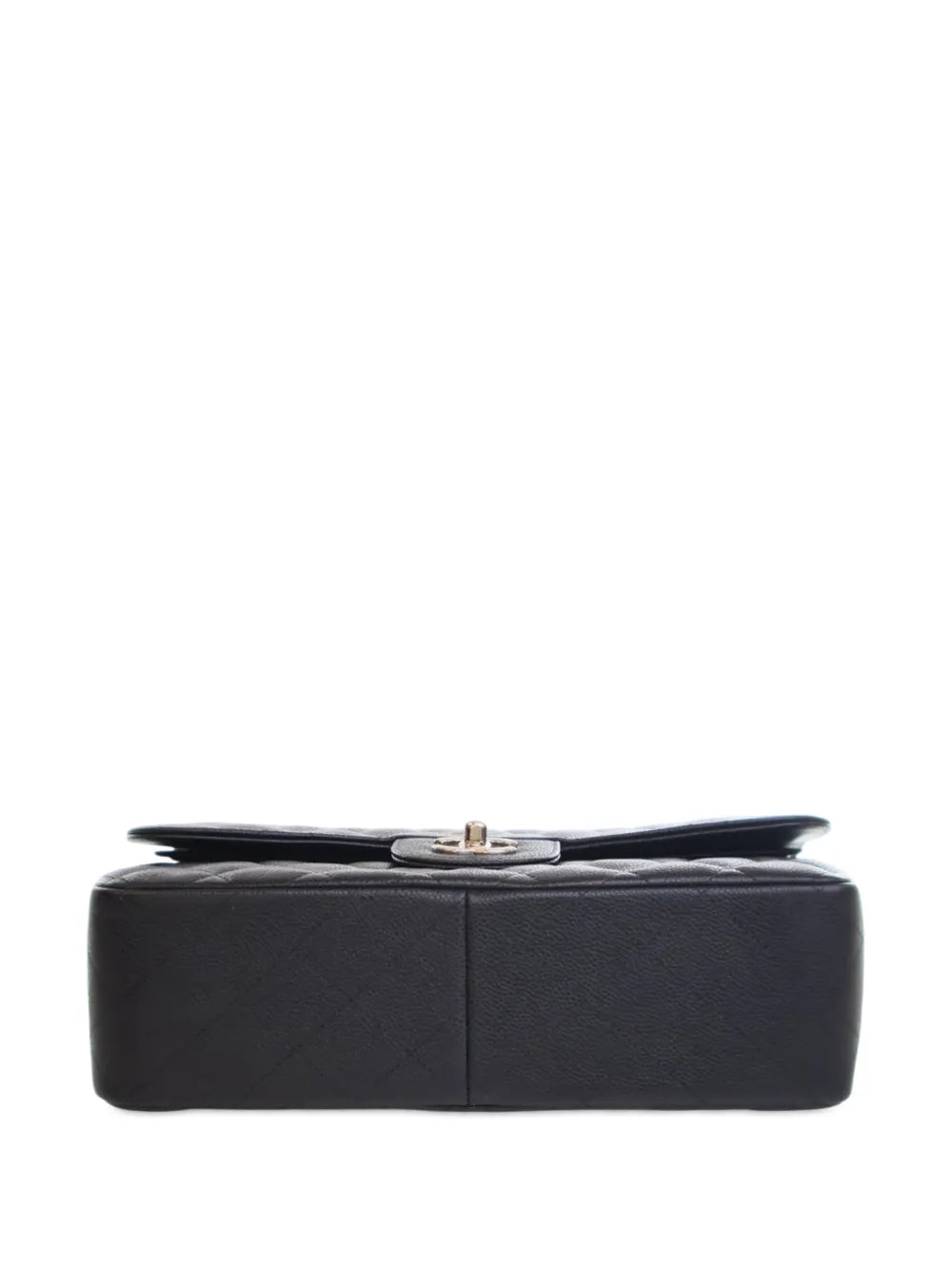 Chanel Pre Owned 2014 Jumbo Classic Caviar Double Flap Shoulder Bag