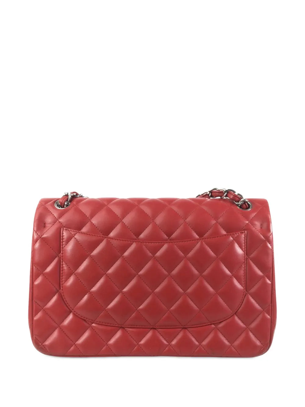 Chanel Pre Owned 2012 2013 Jumbo Classic Lambskin Double Flap Shoulder Bag