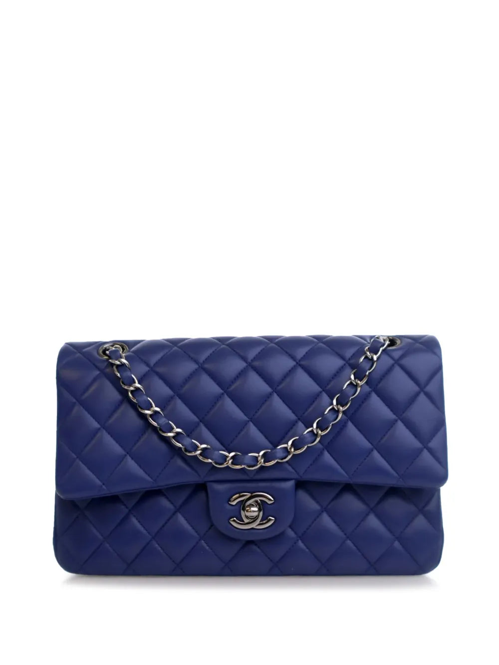 Chanel Pre Owned 2016 2017 Medium Classic Lambskin Double Flap Shoulder Bag