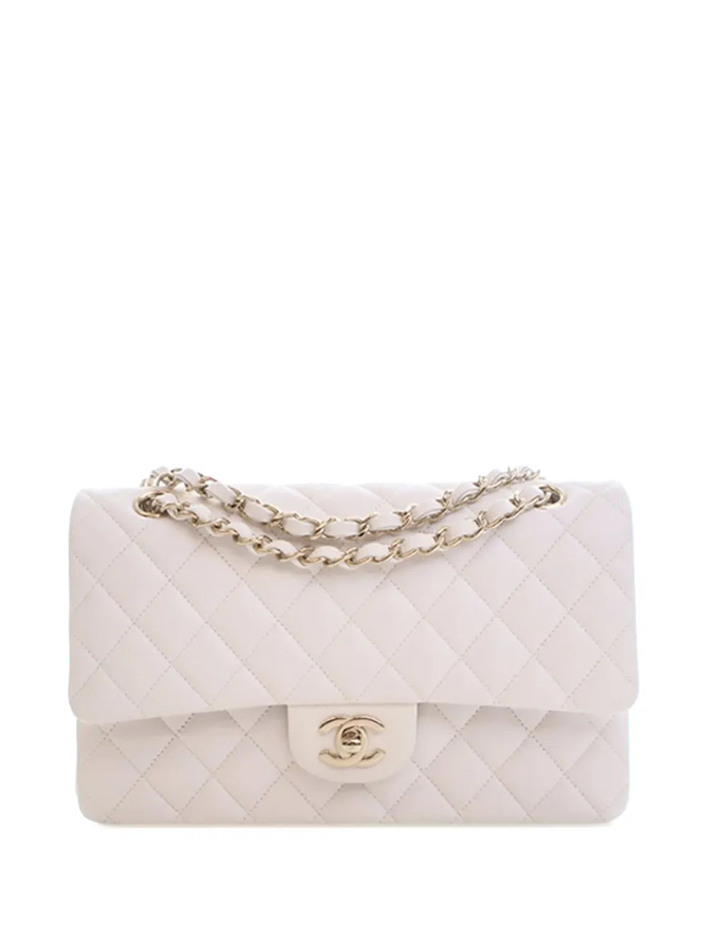 Chanel Pre Owned 2019 Medium Classic Caviar Double Flap Shoulder Bag