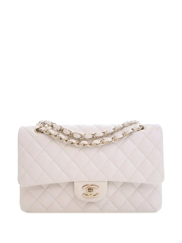 Chanel Pre Owned 2019 Medium Classic Caviar Double Flap Shoulder Bag