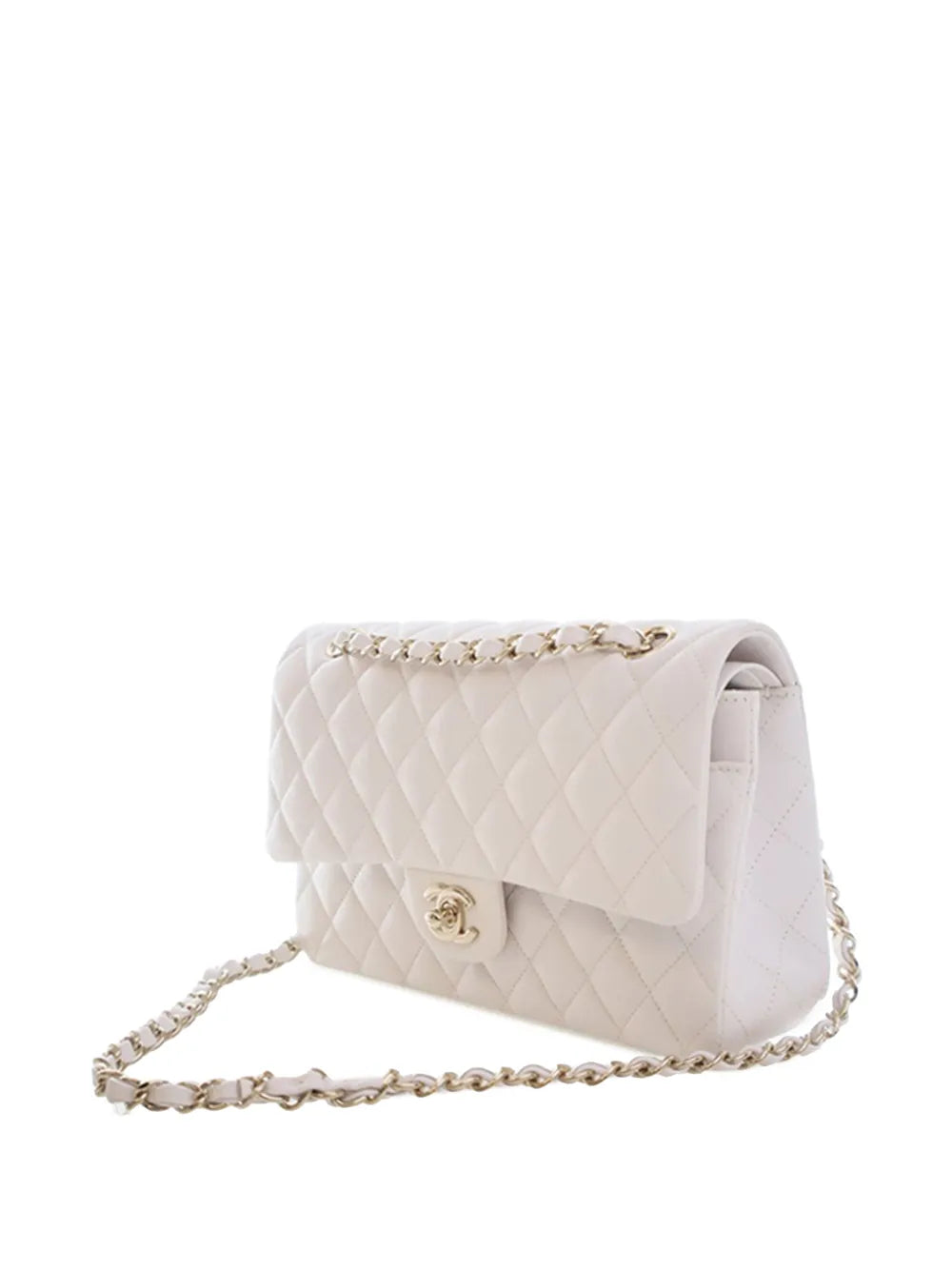 Chanel Pre Owned 2019 Medium Classic Caviar Double Flap Shoulder Bag