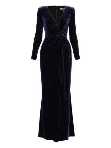 Nissa Velvet Maxi Dress