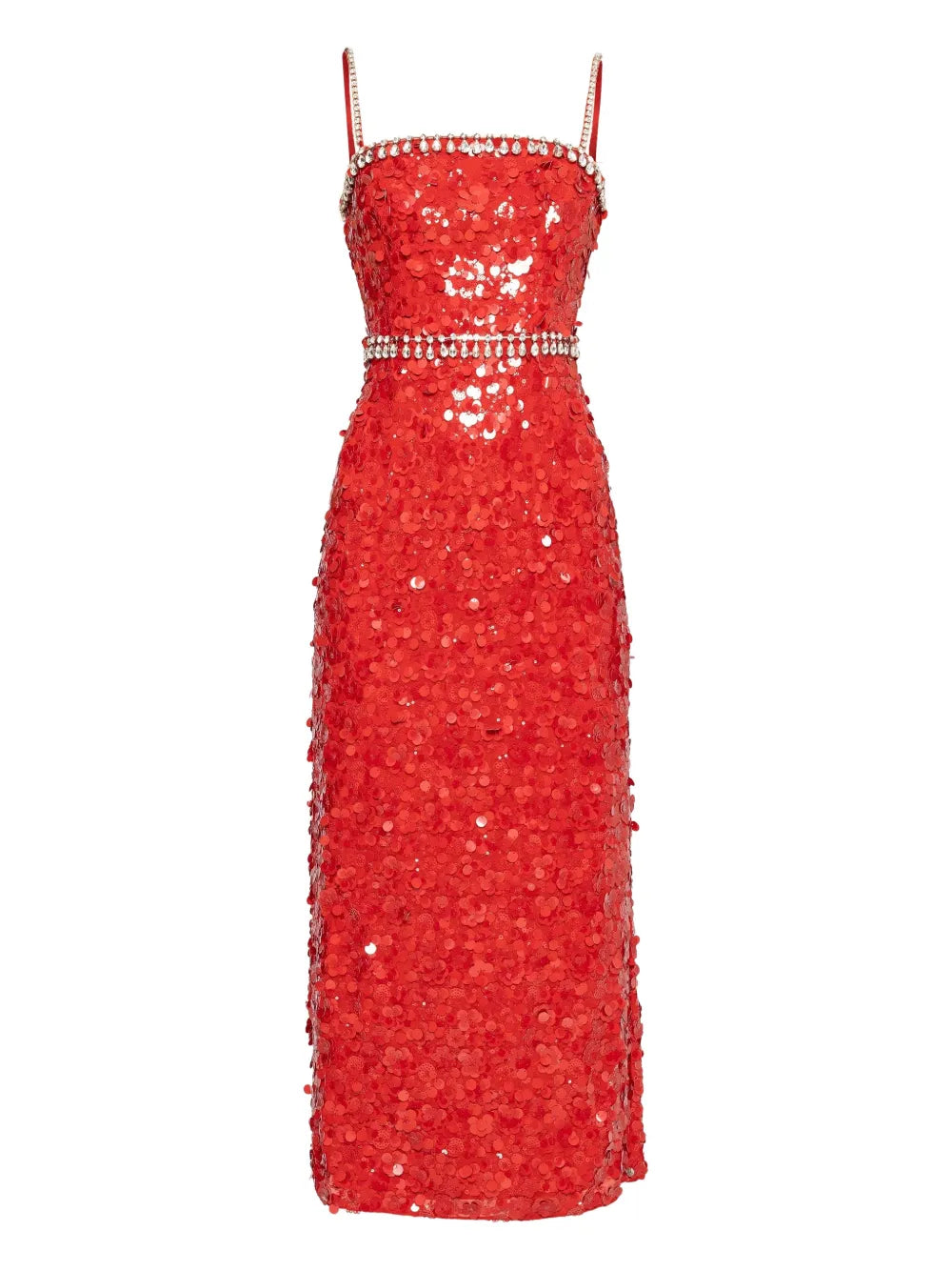 Nissa Crystal Embellished Sequin Dress