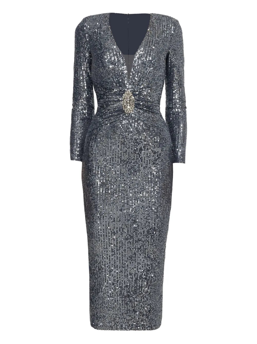 Nissa Sequined Midi Dress