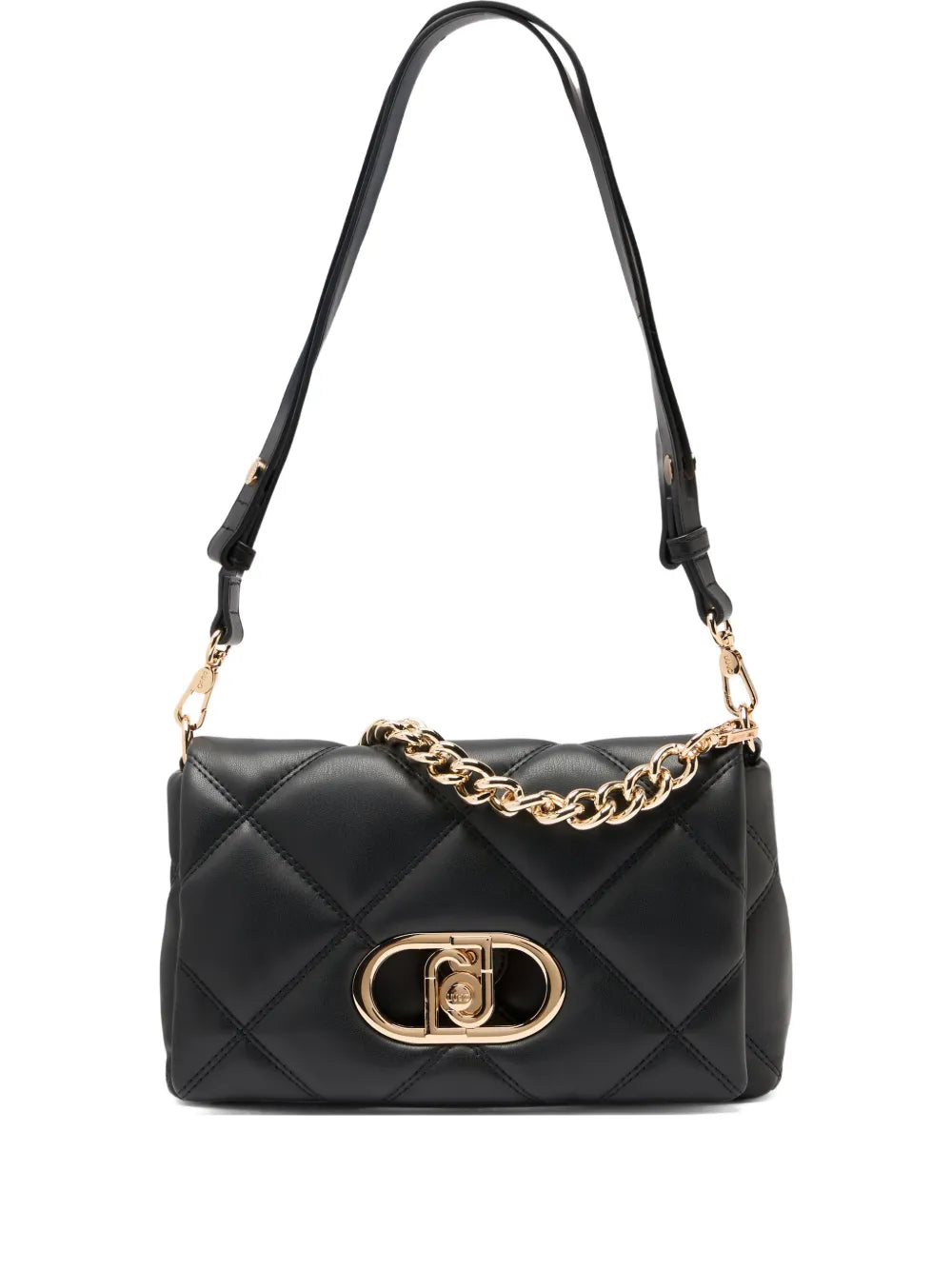Liu Jo Lapuffy Quilted Logo Shoulder Bag