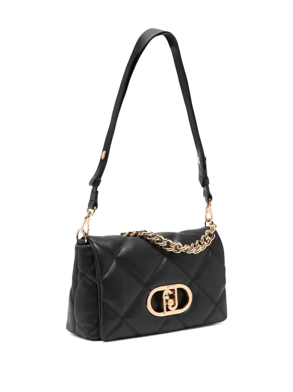 Liu Jo Lapuffy Quilted Logo Shoulder Bag