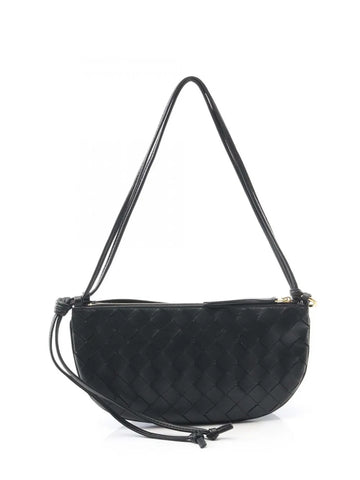 Bottega Veneta Pre Owned 2012 2025 Small Lambskin Intrecciato Gemelli Double Pouch Shoulder Bag