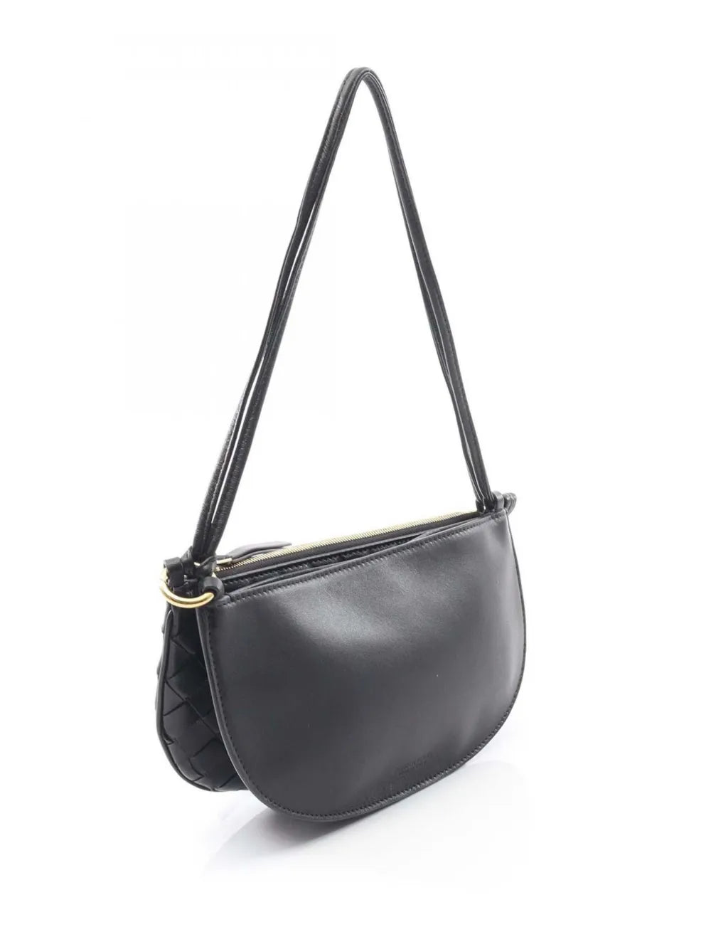 Bottega Veneta Pre Owned 2012 2025 Small Lambskin Intrecciato Gemelli Double Pouch Shoulder Bag