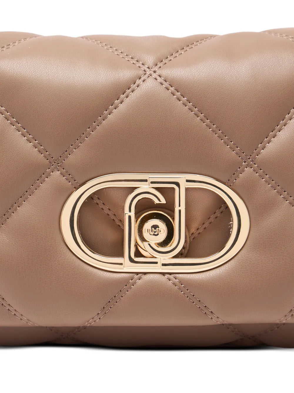 Liu Jo Lapuffy Quilted Metal Logo Shoulder Bag